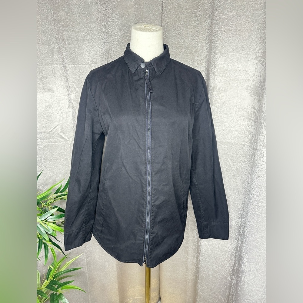 Rag & Bone Women’s Black Collared Zip-Up Jacket Sz EU 38/US 10